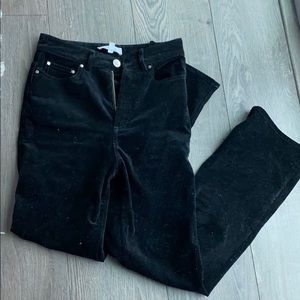 Black high waisted corduroy pants
